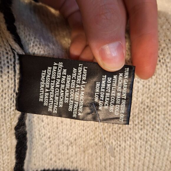 Blank NYC Chill Pill Cardigan black and white small - Picture 9 of 9